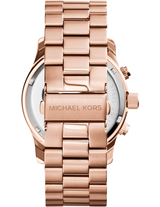 Michael Kors Runway Chronograph Rose Gold Dial Rose Gold Steel Strap Watch for Men - MK8096 Buy Now By Michael Kors