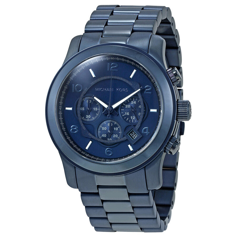 Michael Kors Runway Chronograph Blue Dial Blue Steel Strap Watch For Men - MK8538 Buy Now By Michael Kors
