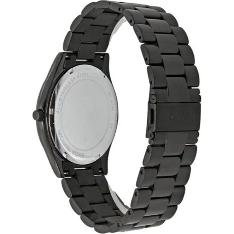 Michael Kors Slim Runway Black Dial Black Steel Strap Watch for Men - MK8507 Buy Now By Michael Kors