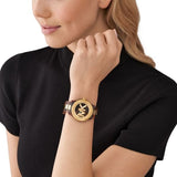 Michael Kors Runway Three-Hand Brown Dial Two Tone Steel Strap Watch for Women - MK7354 Buy Now By Michael Kors