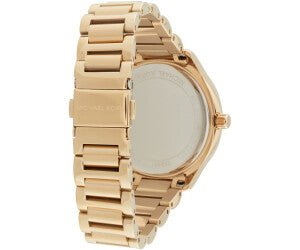 Michael Kors Sage Three-Hand Mother of Pearl White Dial Gold Steel Strap Watch for Women - MK4805 Buy Now By Michael Kors