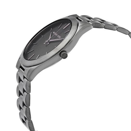 Michael Kors Slim Runway Quartz Black Dial Grey Steel Strap Watch For Men - MK1044 Buy Now By Michael Kors