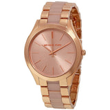 Michael Kors Slim Runway Rose Gold Dial Two Tone Steel Strap Watch for Women - MK4294 Buy Now By Michael Kors