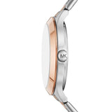 Michael Kors Slim Runway Crystals Silver Dial Two Tone Steel Strap Watch for Women - MK1045 Buy Now By Michael Kors