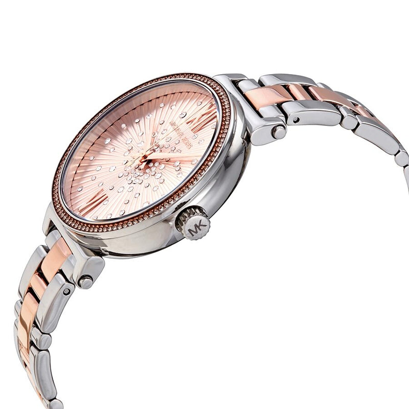 Michael Kors Sofie Quartz Rose Gold Dial Two Tone Steel Strap Watch For Women - MK3972 Buy Now By Michael Kors