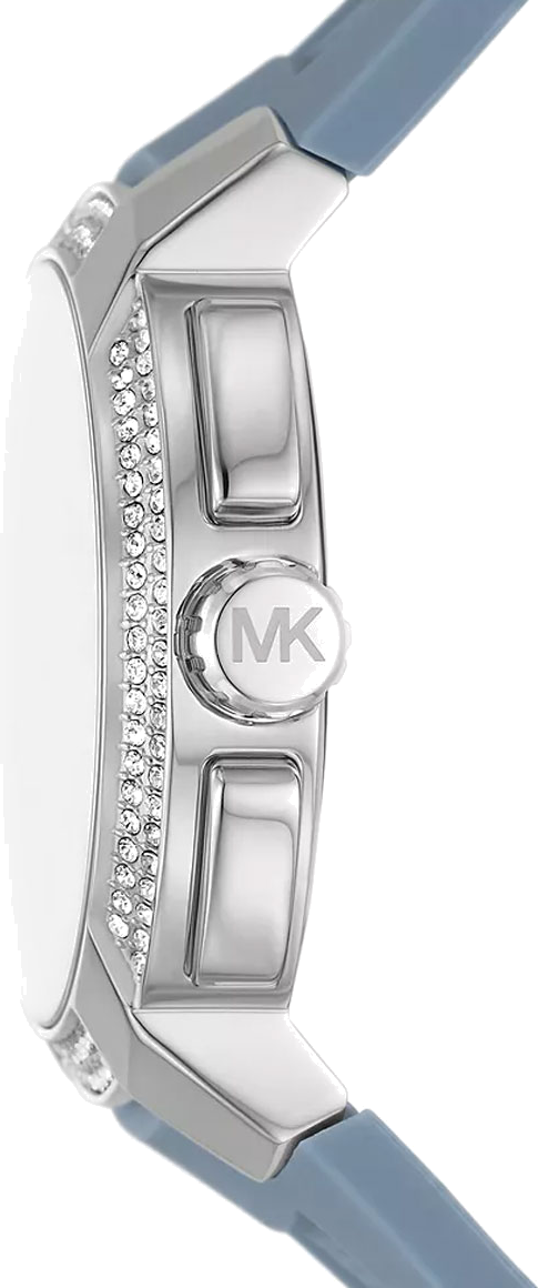 Michael Kors Sidney Chambray Multifunction Blue Dial Blue Silicone Strap Watch For Women - MK7220 Buy Now By Michael Kors