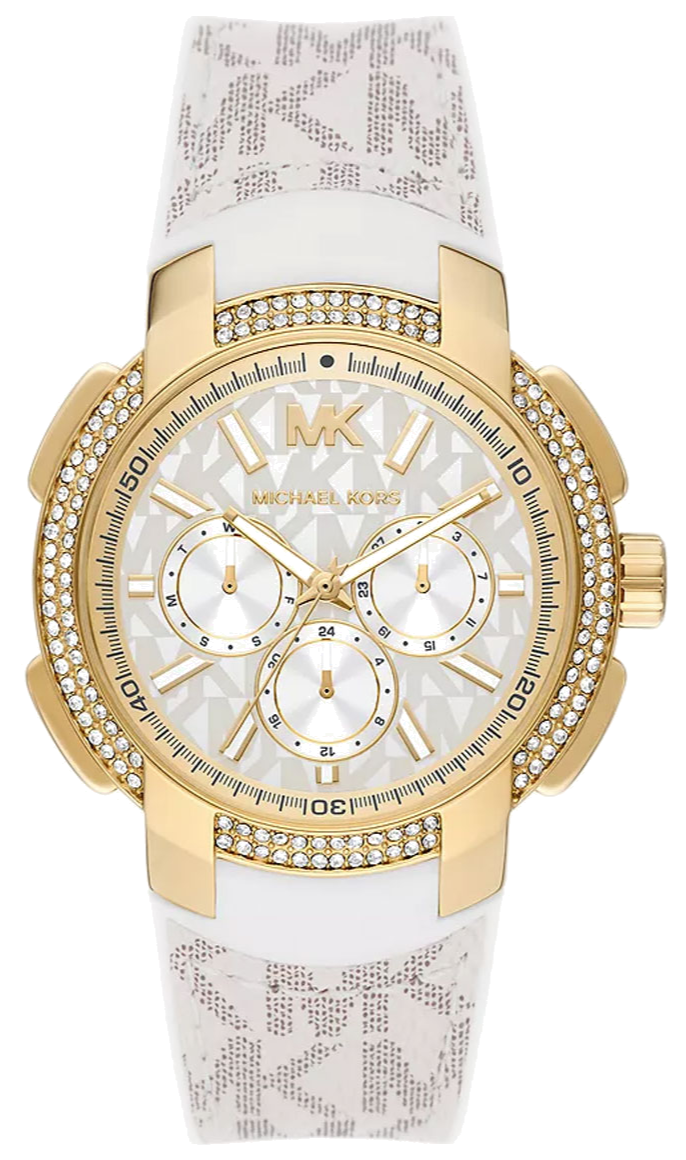 Michael Kors Sydney Quartz White Dial White Leather Strap Watch For Women - MK7221 Buy Now By Michael Kors