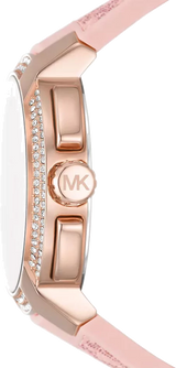 Michael Kors Sidney Multifunction White Dial Pink Silicone Strap Watch For Women - MK7222 Buy Now By Michael Kors