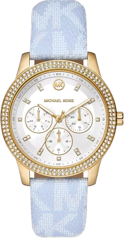 Michael Kors Tibby Multifunction White Dial Blue Leather Strap Watch For Women - MK2965 Buy Now By Michael Kors