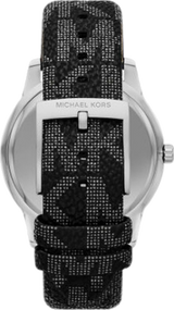 Michael Kors Tibby Chronograph Black Dial Black Leather Strap Watch For Women - MK2976 Buy Now By Michael Kors