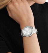 Michael Kors Tibby Chronograph Silver Dial Silver Steel Strap Watch For Women - MK7294 Buy Now By Michael Kors