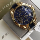 Michael Kors Bradshaw Navy Blue Dial Two Tone Steel Strap Watch for Women - MK6268 Buy Now By Michael Kors