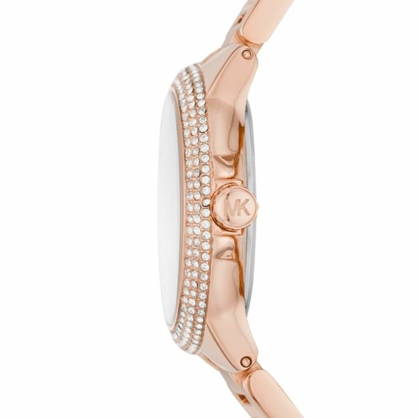 Michael Kors Camille Multifunction White Dial Rose Gold Steel Strap Watch For Women - MK6845 Buy Now By Michael Kors