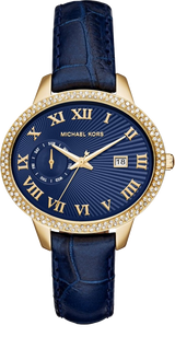 Michael Kors Whitley Quartz Blue Dial Blue Leather Strap Watch For Women - MK2429 Buy Now By Michael Kors