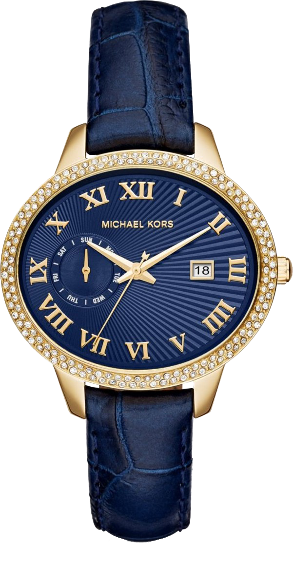 Michael Kors Whitley Quartz Blue Dial Blue Leather Strap Watch For Women - MK2429 Buy Now By Michael Kors