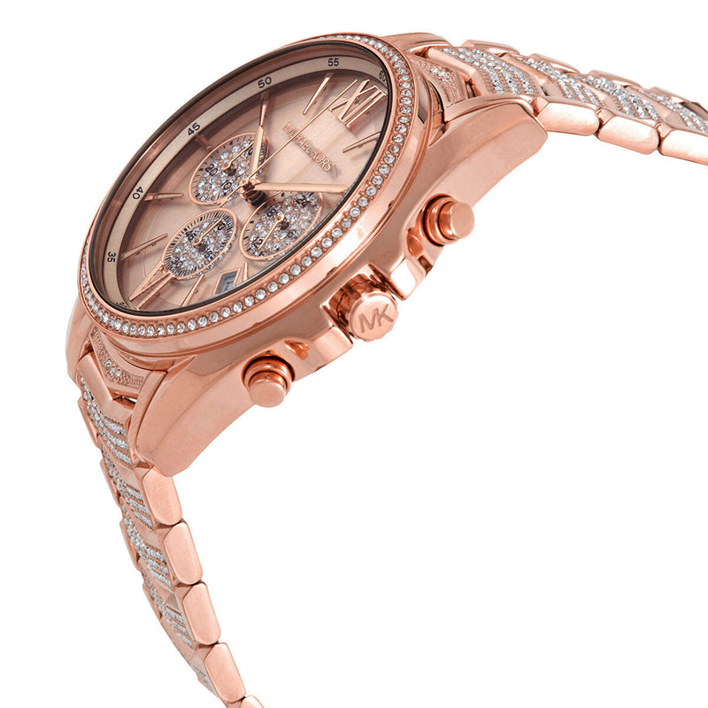 Michael Kors Whitney Chronograph Rose Gold Dial Rose Gold Steel Strap Watch For Women - MK6730 Buy Now By Michael Kors
