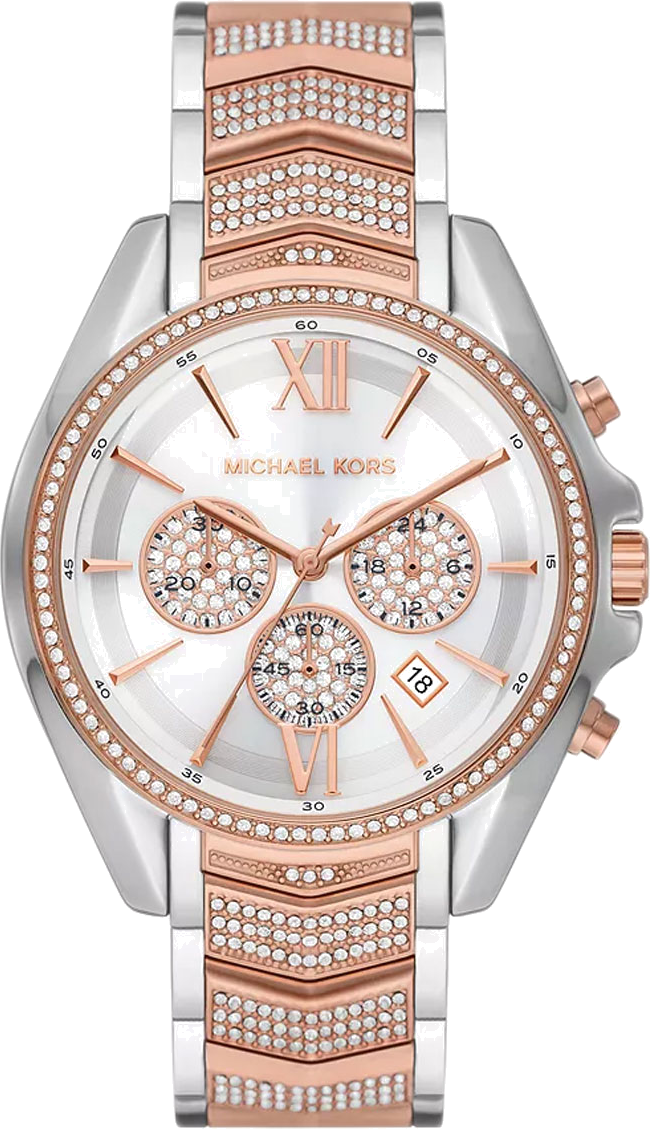 Michael Kors Whitney Chronograph Silver Dial Two Tone Steel Strap Watch For Women - MK7225 Buy Now By Michael Kors