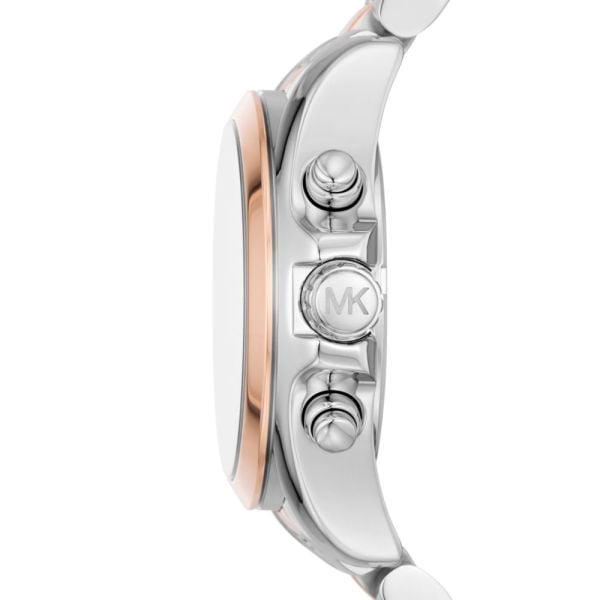 Michael Kors Bradshaw Chronograph White Dial Two Tone Steel Strap Watch For Women - MK7258 Buy Now By Michael Kors