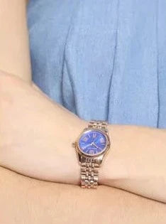 Michael Kors Lexington Quartz Blue Dial Rose Gold Steel Strap Watch For Women - MK3272 Buy Now By Michael Kors