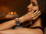 Michael Kors Everest Chronograph Black Dial Rose Gold Steel Strap Watch For Women - MK5875 Buy Now By Michael Kors