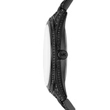 Michael Kors Lauryn Analog Crystals Black Dial Black Steel Strap Watch For Women - MK3980 Buy Now By Michael Kors