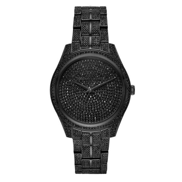 Michael Kors Lauryn Analog Crystals Black Dial Black Steel Strap Watch For Women - MK3980 Buy Now By Michael Kors