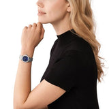 Michael Kors Lennox Three-Hand Blue Dial Silver Steel Strap Watch For Women - MK7397 Buy Now By Michael Kors