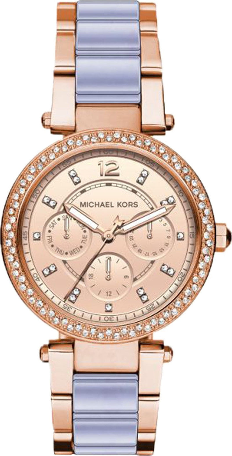 Michael Kors Parker Gold Dial Two Tone Steel Strap Watch for Women - MK6327 Buy Now By Michael Kors