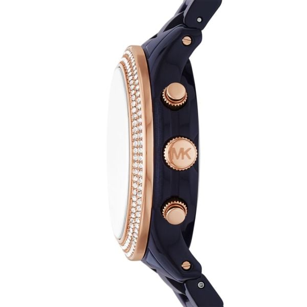 Michael Kors Runway Chronograph Blue Dial Blue Steel Strap Watch for Women - MK7423 Buy Now By Michael Kors