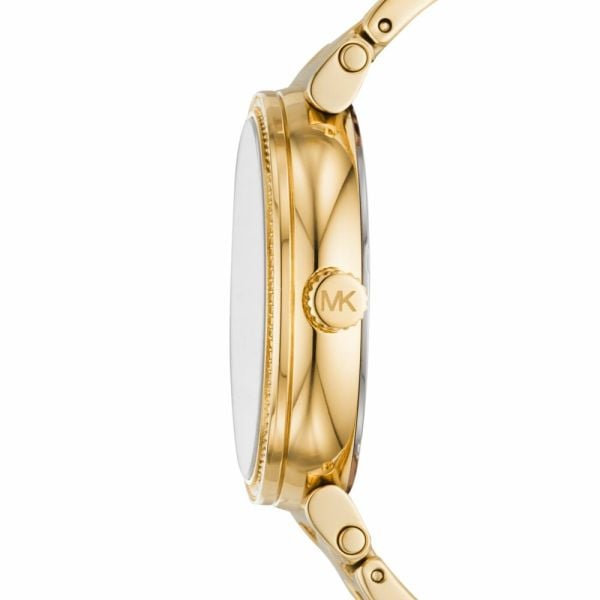 Michael Kors Sofie Quartz Gold Dial Gold Steel Strap Watch For Women - MK4334