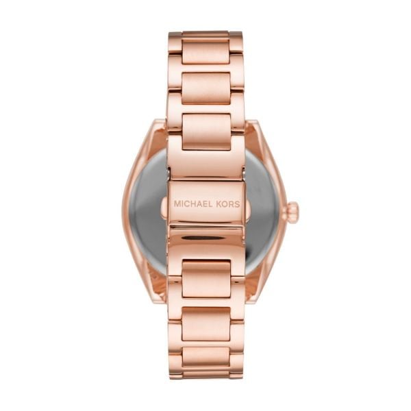 Michael Kors Tibby Chronograph White Dial Rose Gold Steel Strap Watch For Men - MK7293 Buy Now By Michael Kors