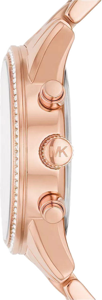 Michael Kors Ritz Chronograph Rose Gold Dial Rose Gold Steel Strap Watch For Women - MK7302 Buy Now By Michael Kors