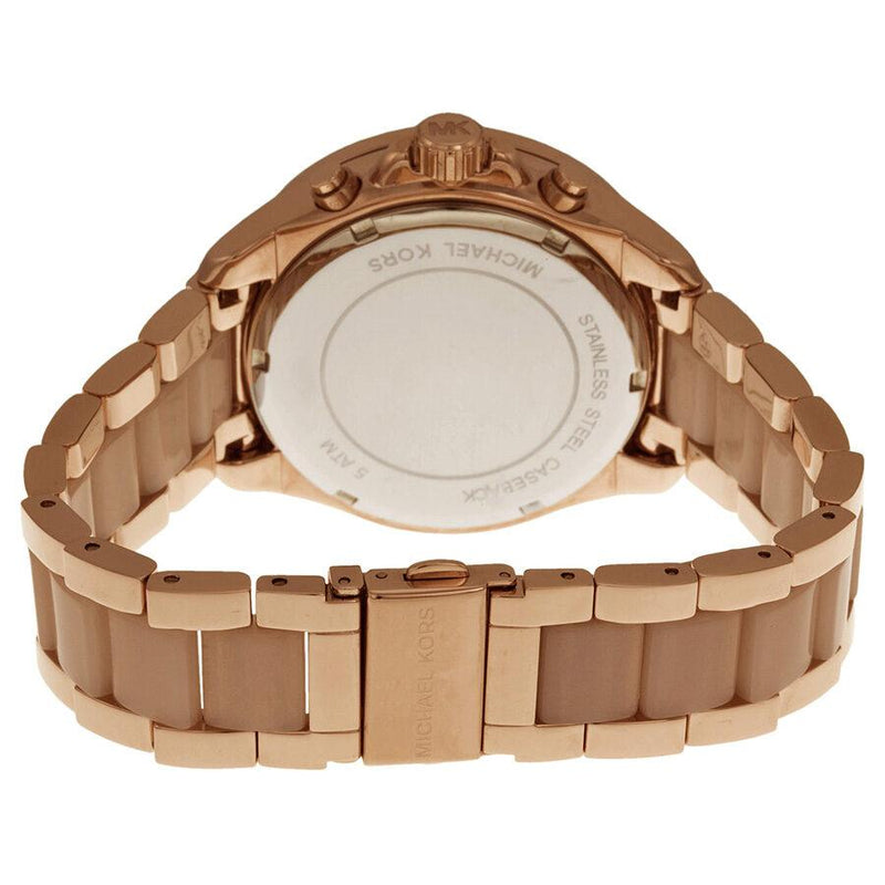 Michael Kors Wren Crystals Rose Gold Dial Rose Gold Steel Strap Watch for Women - MK6096 Buy Now By Michael Kors