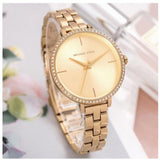Michael Kors Charley Three-Hand Quartz Gold Dial Gold Steel Strap Watch for Women - MK4399 Buy Now By Michael Kors