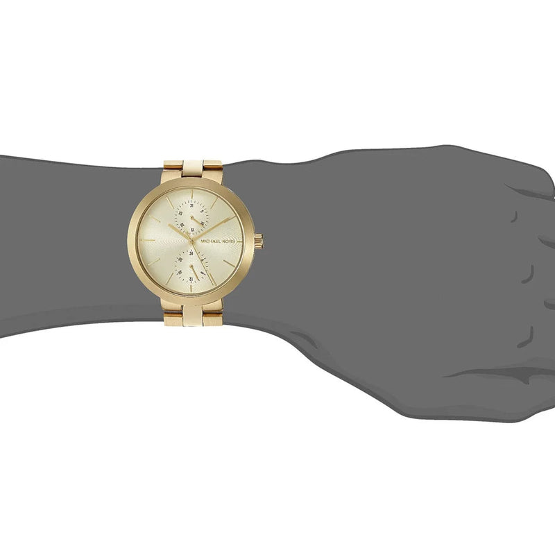 Michael Kors Garner Quartz Gold Dial Gold Steel Strap Watch For Women - MK6408 Buy Now By Michael Kors