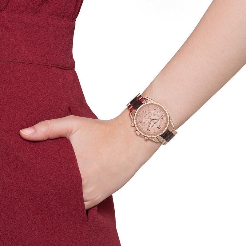 Michael Kors Blair Rose Gold Dial Two Tone Steel Strap Watch For Women - MK5859 Buy Now By Michael Kors