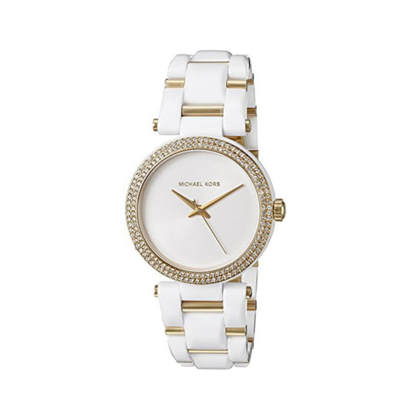 Michael Kors Delray Rose Gold Dial White Steel Strap Watch for Women - MK4315 Buy Now By Michael Kors