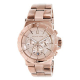 Shop Michael Kors Dylan Rose Gold Dial Rose Gold Steel Strap Watch for Women - MK5314 in USA