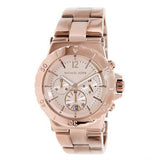 Michael Kors Dylan Rose Gold Dial Rose Gold Steel Strap Watch for Women - MK5314