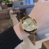 Michael Kors Slim Runway Gold Dial Gold Steel Strap Watch for Women - MK3590 Buy Now By Michael Kors
