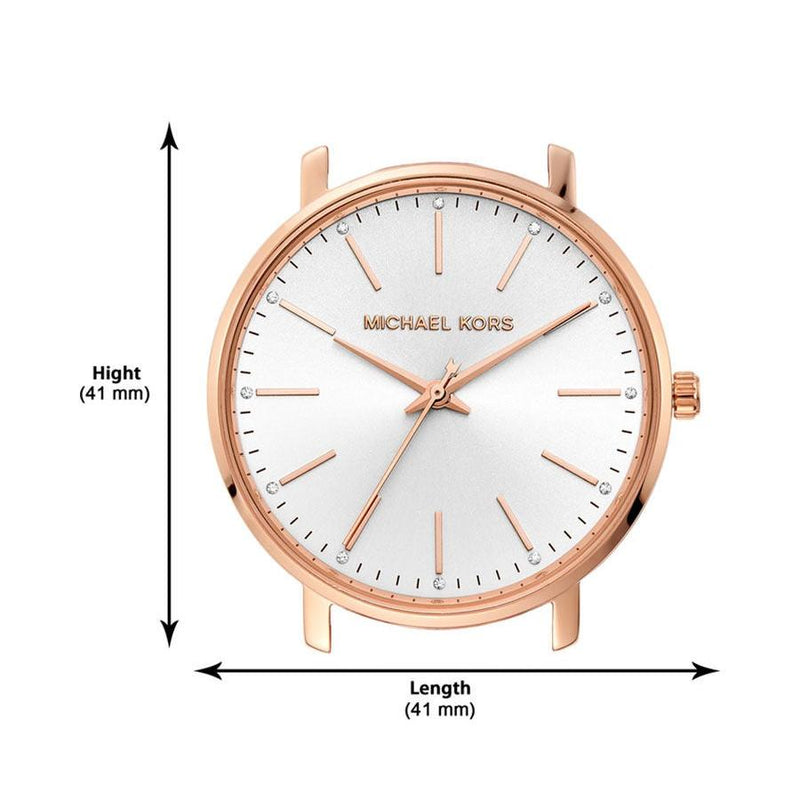 Michael Kors Pyper Quartz White Dial Pink Leather Strap Watch For Women - MK2859 Buy Now By Michael Kors