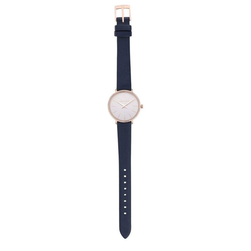 Michael Kors Pyper Analog White Dial Black Leather Strap Watch For Women - MK2804 Buy Now By Michael Kors
