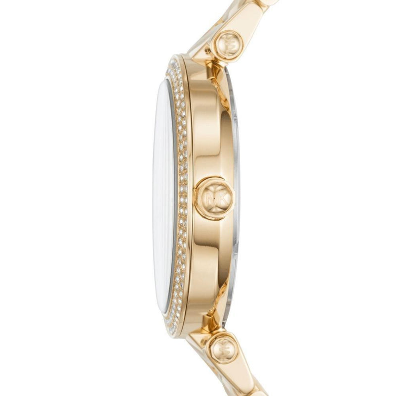 Michael Kors Parker Gold Mother of Pearl Dial Gold Steel Strap Watch for Women - MK6425 Buy Now By Michael Kors