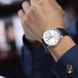 Mido Comander II Automatic Chronometer Silver Dial Black Leather Strap Watch For Men - M021.431.16.031.00