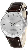 Mido Comander II Automatic Chronometer Silver Dial Black Leather Strap Watch For Men - M021.431.16.031.00