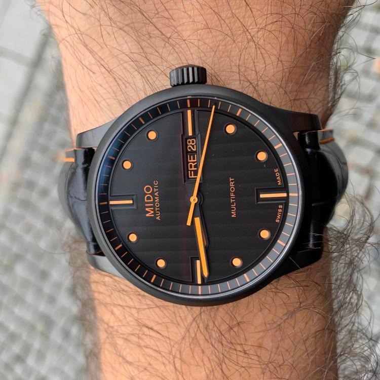 Mido Multifort Automatic Special Edition Black Dial Black Leather Strap Watch For Men - M005.430.36.051.80 Buy Now By Mido