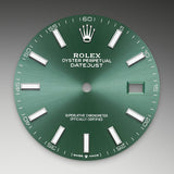 Shop Rolex Datejust 41 Oyster Green Dial Oystersteel & White Gold Strap Watch for Men - M126334-0027 in USA