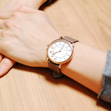 Marc Jacobs Roxy White Dial Cement Brown Leather Strap Watch for Women - MJ1533 Buy Now By Marc Jacobs