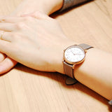 Marc Jacobs Roxy White Dial Light Brown Leather Strap Watch for Women - MJ1538 Buy Now By Marc Jacobs