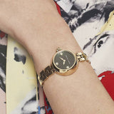 Marc Jacobs Courtney Mother of Pearl Black Dial Gold Steel Strap Watch for Women - MJ3460 Buy Now By Marc Jacobs